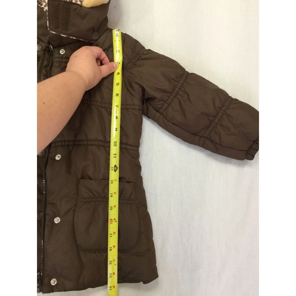 OSHKOSH BGOSH GIRLS HOODED JACKET COAT SIZE M 5-6
